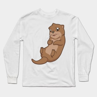 Kawaii sea otter Long Sleeve T-Shirt